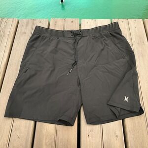 Hurley Phantom Modern Fit XL‎ Mens Gray Drawstring Swim Trunks Shorts